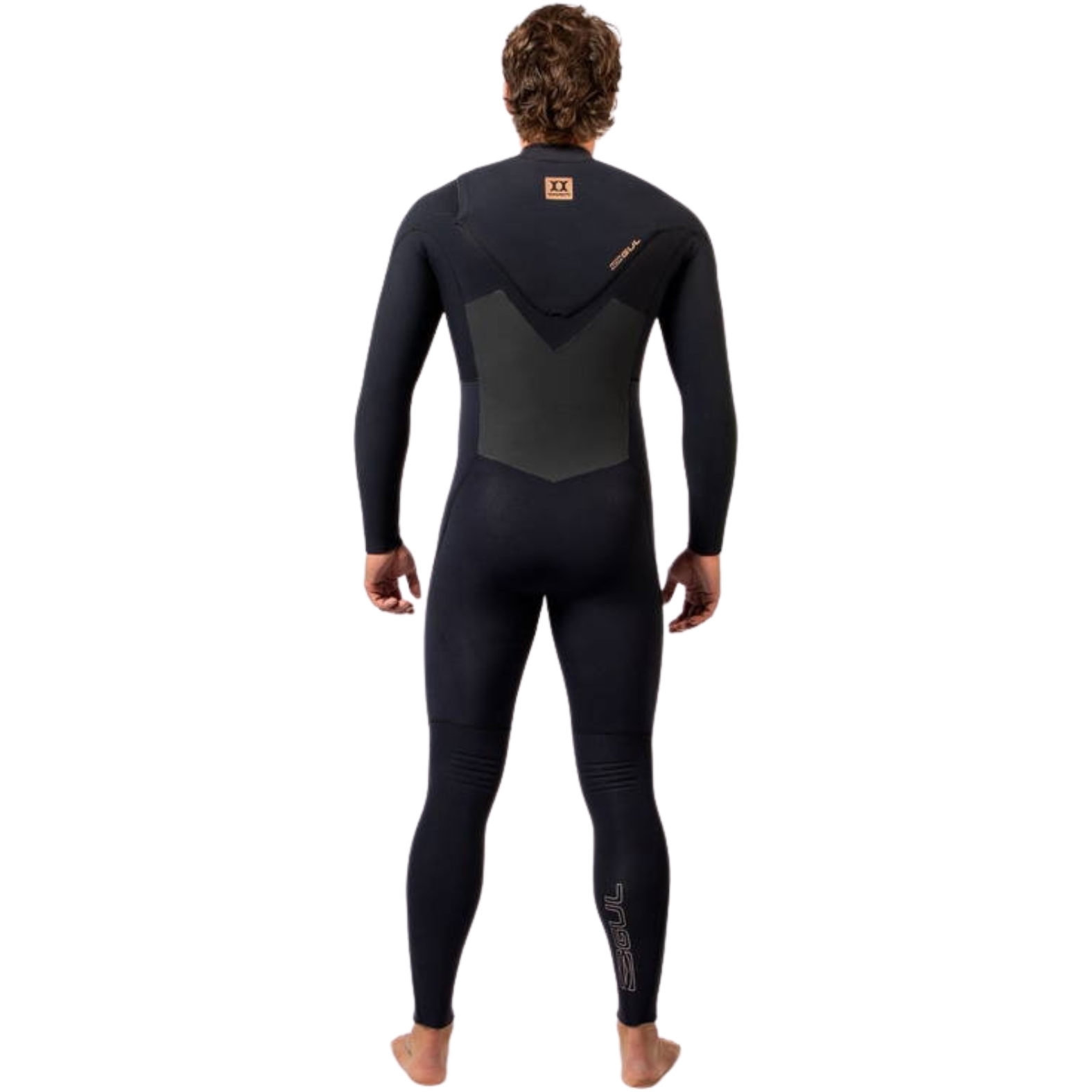2025 Gul Mens Viper 5/4mm Yamamoto Chest Zip Wetsuit VR1224 - Black